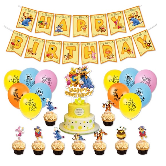 Party Supplies Winnie The Pooh Birthday Party Decorations 46pcs M 632a4533a0aeb784a85a987c 